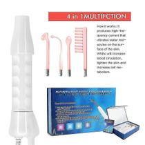 Limpadores faciais 4 em 1, varinha de alta frequência com eletrodo
