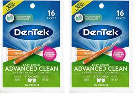 Limpadores interdentais DenTek Easy Brush Mint 16 unidades (pacote com 2) Limpadores interdentais DenTek Easy Brush Mint 16 unidades (pacote com 2)