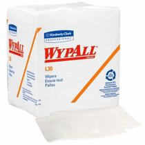 Limpeza de tarefa WypAll L30 Light Duty White NonSterile Double Re-Creped 12 X 12-1/2 Polegada Descartável 90 por Kimberly Clark