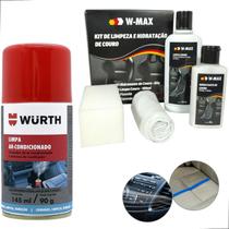 Limpeza e hidratação De Couro Wurth Produto para limpar e hidratar couro + Limpa ar condicionado - Würth