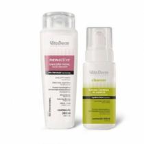 Limpeza e Hidratação Facial New Active FPS 35 - 200G e Espuma Cremosa de Limpeza Vita Derm 160ml