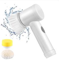 Limpeza fácil e eficiente: Escova de Limpeza Giratória 5 em 1.