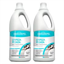 Limpeza Pesada Porcelanato 1lt Hidrorepel - Limpador Kit C/2 Limpeza Pesada Porcelanato 1lt Hidrorepel - Limpador Kit C/2