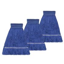 Limpeza reutilizável Mop Head KCarpoly Heavy Duty, pacote com 3 unidades, azul Limpeza reutilizável Mop Head KCarpoly Heavy Duty, pacote com 3 unidades, azul
