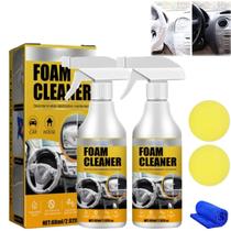 Limpiador de espuma iekufes, 2 piezas de 60 ml para interiores y asientos de auto Limpiador de espuma iekufes, 2 piezas de 60 ml para interiores y asientos de auto