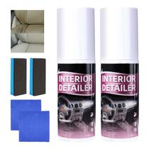 Limpiador para interior de auto Gyonwt, 2 piezas, spray multiusos para múltiples superficies Limpiador para interior de auto Gyonwt, 2 piezas, spray multiusos para múltiples superficies