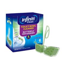 Limpiador para taza del inodoro Infiniti Clean Butterfly Rim Hanger Limpiador para taza del inodoro Infiniti Clean Butterfly Rim Hanger