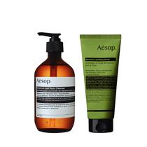Limpiador y Exfoliante Corporal Aesop Geranium Leaf 500 ml + 185 ml Limpiador y Exfoliante Corporal Aesop Geranium Leaf 500 ml + 185 ml