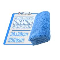 Lincoln Pano de Microfibra Azul 30x30 350gsm Lincoln Pano de Microfibra Azul 30x30 350gsm