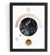 Lind Quadro Arte Geometrica Lua Mistica Para Sala 44x32cm Lind Quadro Arte Geometrica Lua Mistica Para Sala 44x32cm