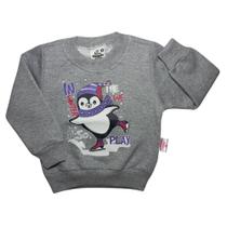 Linda Blusa De Frio Moletom Flanelado Infantil Menina Kids