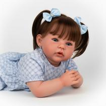 Linda boneca bebe reborn menina realista pode tomar banho