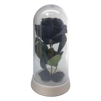 Linda Cúpula Bela E A Fera Encantada Com Rosa Preta 19 Cm Linda Cúpula Bela E A Fera Encantada Com Rosa Preta 19 Cm