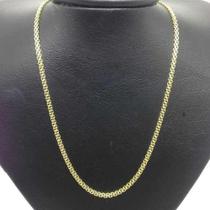 Linda Gargantilha Madri Corrente Banhada Ouro 18k 45cm