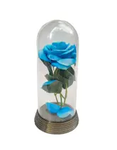 Linda Redoma com Rosa Azul , inspirada na A Rosa Encantada do filme a A Bela e A Fera Linda Redoma com Rosa Azul , inspirada na A Rosa Encantada do filme a A Bela e A Fera