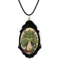 Lindo colar pingente arte wicca deusa natureza magia caos