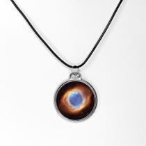 Lindo colar pingente o olho do universo artesanato artistico