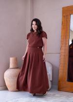 Lindo Conjunto Saia Blusa Sensorial Evangelica Elegante