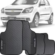 Lindo jogo de tapete emborrachado acabamento preto espcífico presonalizado com o nome do carro chevr