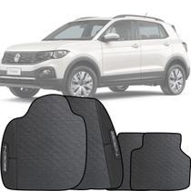Lindo jogo de tapete emborrachado com acabamento preto espcífico presonalizado com o nome do carro volkswagen t-cross Lindo jogo de tapete emborrachado com acabamento preto espcífico presonalizado com o nome do carro volkswagen t-cross