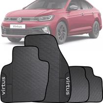 Lindo jogo de tapete emborrachado com acabamento preto espcífico presonalizado com o nome do carro volkswagen virtus Lindo jogo de tapete emborrachado com acabamento preto espcífico presonalizado com o nome do carro volkswagen virtus