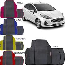 Lindo jogo tapete 4 peças carro automotivo na cor amaerlo azul preto rosa vermelho ford fiesta 2015