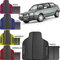Lindo jogo tapete 4 peças carro automotivo na cor amaerlo azul preto rosa vermelho volkswagen gol g