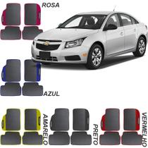 Lindo jogo tapete 4 peças carro automotivo na cor amarelo azul preto rosa vermelho chevrolet cruze