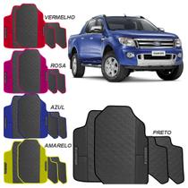 LINDO JOGO TAPETE 4 PEÇAS CARRO AUTOMOTIVO NA COR AMARELO AZUL PRETO ROSA VERMELHO Ford Ranger 2015 LINDO JOGO TAPETE 4 PEÇAS CARRO AUTOMOTIVO NA COR AMARELO AZUL PRETO ROSA VERMELHO Ford Ranger 2015