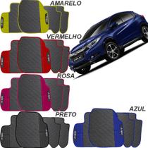 LINDO JOGO TAPETE 4 PEÇAS CARRO AUTOMOTIVO NA COR AMARELO AZUL PRETO ROSA VERMELHO Honda HRV HR-V