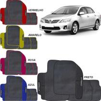 Lindo jogo tapete 4 peças carro automotivo na cor amarelo azul preto vermelho toyota corolla 2009 a