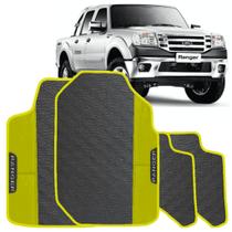 LINDO JOGO TAPETE 4 PEÇAS CARRO AUTOMOTIVO NA COR AMARELO Ford Ranger 2011 a 2014 Cabine Dupla TODO LINDO JOGO TAPETE 4 PEÇAS CARRO AUTOMOTIVO NA COR AMARELO Ford Ranger 2011 a 2014 Cabine Dupla TODO