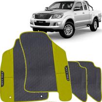 Lindo jogo tapete 4 peças carro automotivo na cor amarelo toyota hilux cabinde dubla 2009 a 2011 todos emborracahdo eco Lindo jogo tapete 4 peças carro automotivo na cor amarelo toyota hilux cabinde dubla 2009 a 2011 todos emborracahdo eco