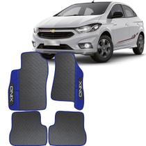 Lindo jogo tapete 4 peças carro automotivo na cor azul chevrolet onix 2017 a 2022 todos emborracahd