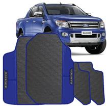 LINDO JOGO TAPETE 4 PEÇAS CARRO AUTOMOTIVO NA COR AZUL Ford Ranger 2015 A 2020 Cabine Dupla TODOS E LINDO JOGO TAPETE 4 PEÇAS CARRO AUTOMOTIVO NA COR AZUL Ford Ranger 2015 A 2020 Cabine Dupla TODOS E