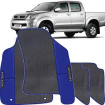 Lindo jogo tapete 4 peças carro automotivo na cor azul toyota hilux cabinde dubla 2009 a 2011 todos Lindo jogo tapete 4 peças carro automotivo na cor azul toyota hilux cabinde dubla 2009 a 2011 todos