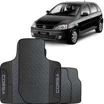 Lindo jogo tapete 4 peças carro automotivo na cor preta chevrolet corsa 2003 a 2009 com frente da m