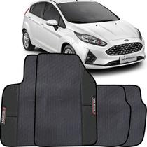 Lindo jogo tapete 4 peças carro automotivo na cor preto ford fiesta 2015 a 2020 todos emborracahdo