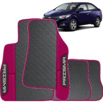 Lindo jogo tapete 4 peças carro automotivo na cor rosa chevrolet prisma 2019 a 2022 todos emborraca Lindo jogo tapete 4 peças carro automotivo na cor rosa chevrolet prisma 2019 a 2022 todos emborraca