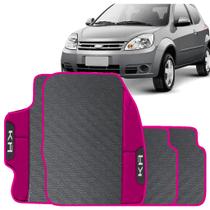 Lindo jogo tapete 4 peças carro automotivo na cor rosa ford ka 2008 a 2010 todos emborracahdo ecolo