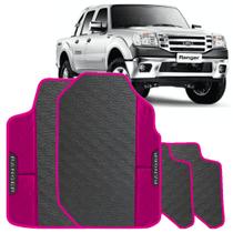LINDO JOGO TAPETE 4 PEÇAS CARRO AUTOMOTIVO NA COR ROSA Ford Ranger 2011 a 2014 Cabine Dupla TODOS E LINDO JOGO TAPETE 4 PEÇAS CARRO AUTOMOTIVO NA COR ROSA Ford Ranger 2011 a 2014 Cabine Dupla TODOS E