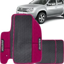 Lindo jogo tapete 4 peças carro automotivo na cor rosa renault duster 2010 a 2017 todos emborracah Lindo jogo tapete 4 peças carro automotivo na cor rosa renault duster 2010 a 2017 todos emborracah