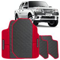 LINDO JOGO TAPETE 4 PEÇAS CARRO AUTOMOTIVO NA COR VERMELHO Ford Ranger 2011 a 2014 Cabine Dupla TOD LINDO JOGO TAPETE 4 PEÇAS CARRO AUTOMOTIVO NA COR VERMELHO Ford Ranger 2011 a 2014 Cabine Dupla TOD