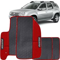 Lindo jogo tapete 4 peças carro automotivo na cor vermelho renault duster 2010 a 2017 todos emborra Lindo jogo tapete 4 peças carro automotivo na cor vermelho renault duster 2010 a 2017 todos emborra
