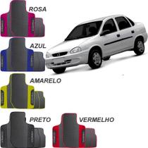 Lindo jogo tapete 4 peças carro automotivo nas cores vermelho rosa preto azul amarelo chevrolet cor