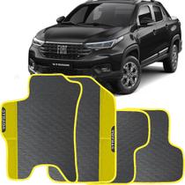 Lindo jogo tapete carro automotivo amarelo fiat strada nova 2019 a 2023 cabine dupla todos emborrac Lindo jogo tapete carro automotivo amarelo fiat strada nova 2019 a 2023 cabine dupla todos emborrac