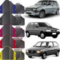Lindo jogo tapete carro automotivo azul rosa vermelho preto amarelo fiat uno quadrado 1989 a 2010 to