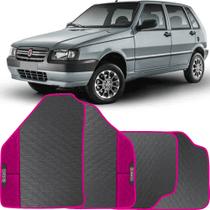 Lindo jogo tapete carro automotivo rosa fiat uno quadrado 1989 a 2010 todos emborracahdo ecologico