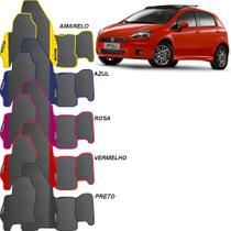 Lindo jogo tapete carro automotivo vermelho azul amarelo rosa preto fiat punto 2005 a 2017 emborrac