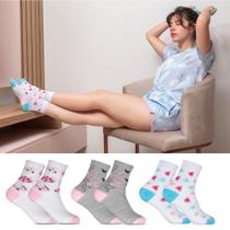 Lindo Kit 12 Pares De Meias Femininas Cano Longo ORIGINAL Oferta Atacado A PRONTA ENTREGA Lindo Kit 12 Pares De Meias Femininas Cano Longo ORIGINAL Oferta Atacado A PRONTA ENTREGA